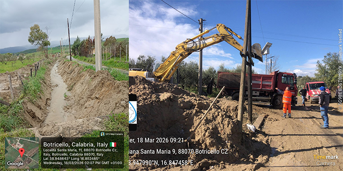 Botricello, avviato un programma di lavori per la sicurezza di Contrada Santa Maria