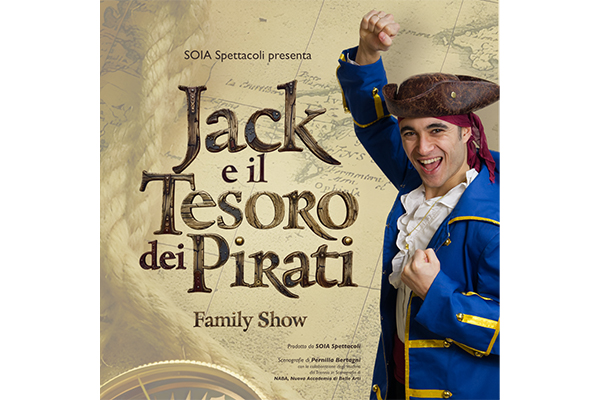 “Jack e il tesoro dei pirati”, family show al teatro della Quattordicesima di Milano