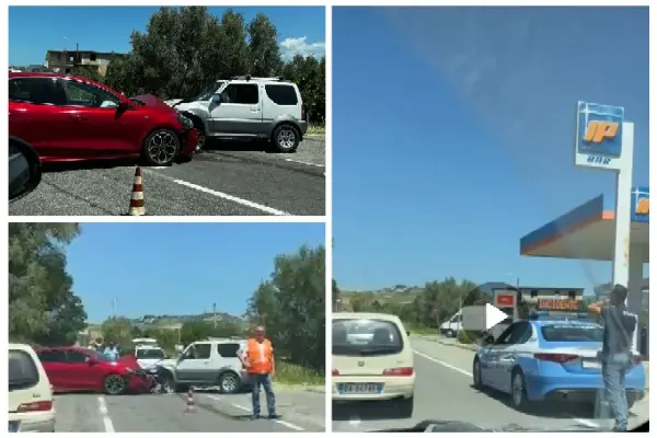 Catanzaro, incidente frontale a Santo Ianni: scontro tra due auto
