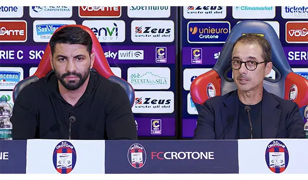 Crotone, Longo e Vrenna dopo la sconfitta col Trapani: “Momento difficile. Video