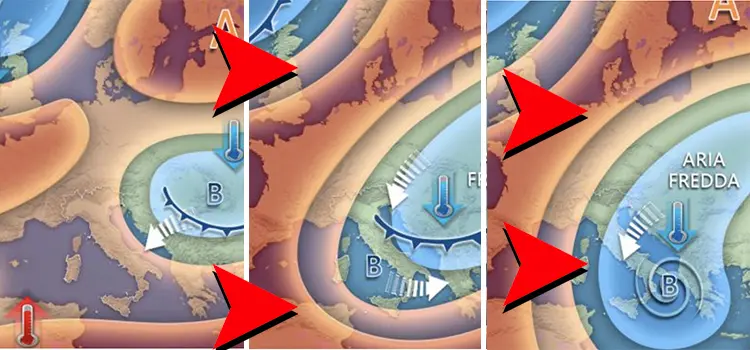 Meteo inizio ottobre: vortice freddo sull’Italia, piogge, temporali e neve in montagna