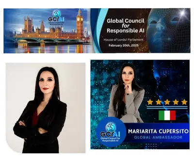 Mariarita Cupersito invitata alla Camera dei Lord di Londra in qualità di Ambasciatrice per l'Italia al Global Council for Responsible AI