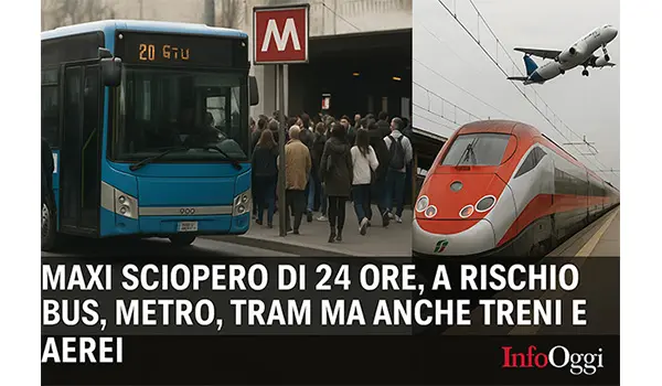 Sciopero generale del 20 giugno: caos su bus, metro, treni e voli