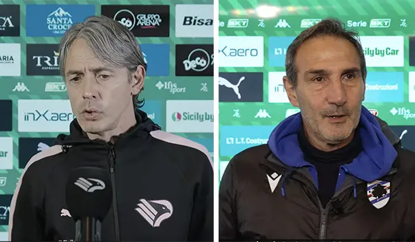 Palermo-Sampdoria 1-0: la lettura dei mister Inzaghi e Gregucci tra continuità e crescita (Video)