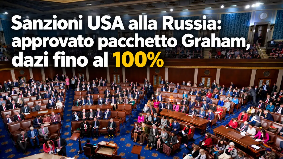 Sanzioni USA alla Russia: approvato pacchetto Graham, dazi fino al 100%