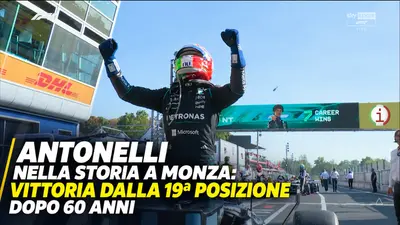 Antonelli nella storia a Monza: vittoria dalla 19ª posizione dopo 60 anni