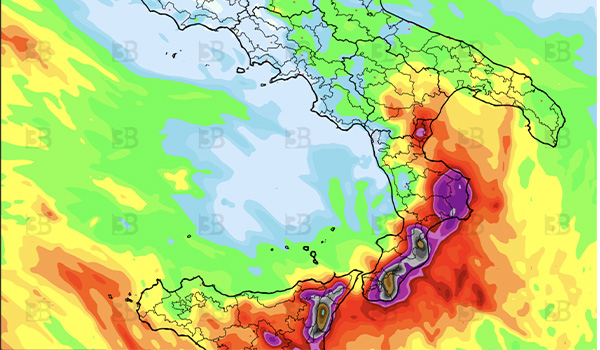 Ciclone mediterraneo in arrivo: maltempo estremo su Sardegna, Sicilia e Calabria