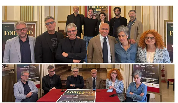 Si è svolta questa mattina nel Teatro Rendano di Cosenza la conferenza stampa di presentazione  di "Fortunata di Dio"