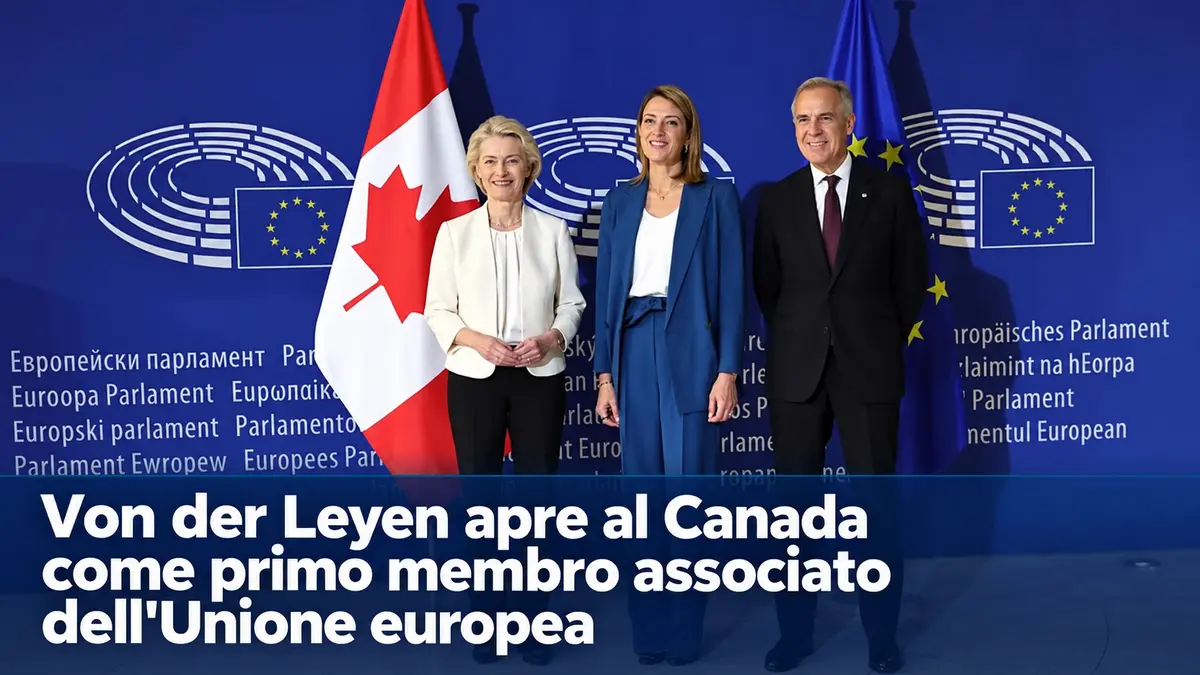 Von der Leyen apre al Canada come primo membro associato dell'Unione europea