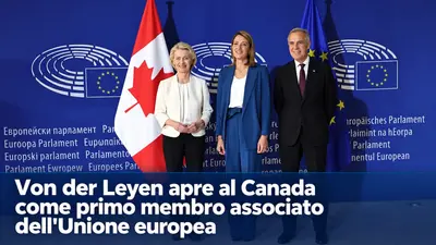 Von der Leyen apre al Canada come primo membro associato dell'Unione europea