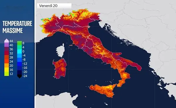 Ondata di calore in arrivo: temperature record fino a 38°C e afa insopportabile in tutta Italia