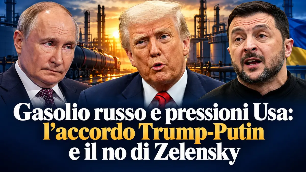 Gasolio russo e pressioni Usa: l'accordo Trump-Putin e il no di Zelensky