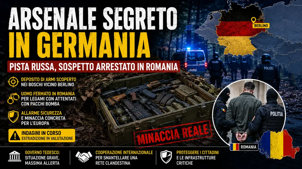 Armi nascoste vicino a Berlino: l'ombra dei servizi russi e il piano per attentati in Germania