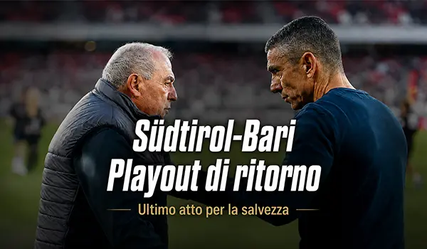 Südtirol Bari, playout di ritorno decisivo per la salvezza in Serie B