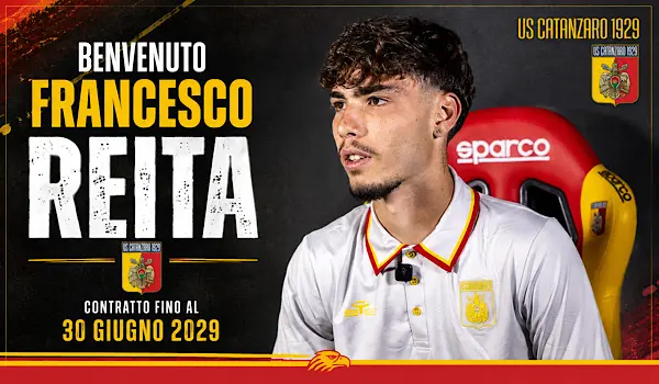 Catanzaro blinda il futuro con Francesco Reita: il talento arriva dal Monza e firma fino al 2029