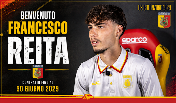 Catanzaro blinda il futuro con Francesco Reita: il talento arriva dal Monza e firma fino al 2029