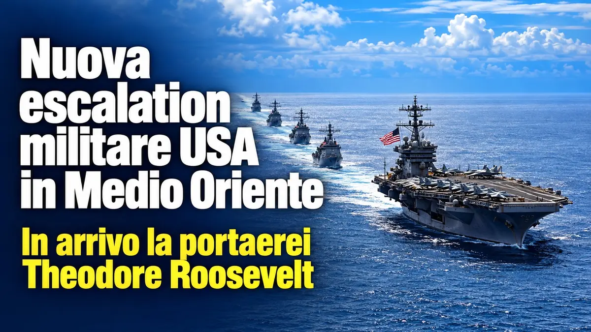 Nuova escalation militare Usa in Medio Oriente: in arrivo la portaerei Theodore Roosevelt