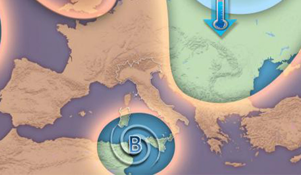 Meteo: in arrivo un vortice mediterraneo con piogge e temporali sul Sud e sulle Isole