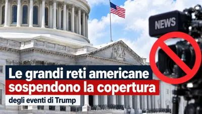 Le grandi reti americane sospendono la copertura degli eventi di Trump