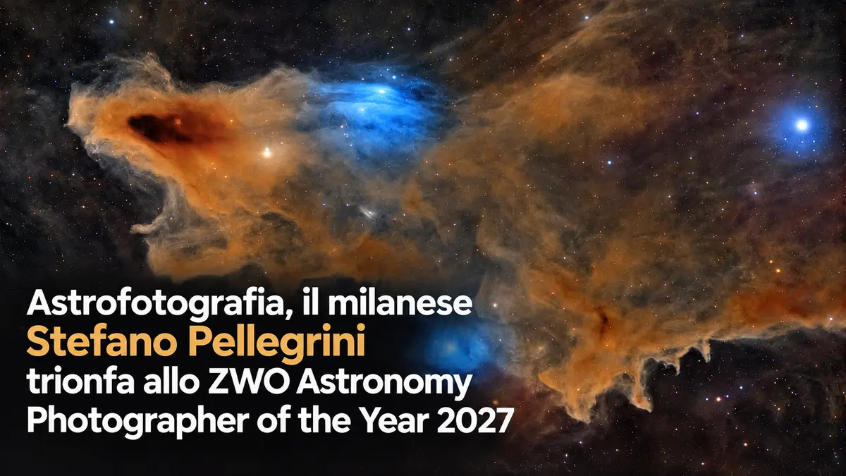 Astrofotografia, il milanese Stefano Pellegrini trionfa allo ZWO Astronomy Photographer of the Year 2027