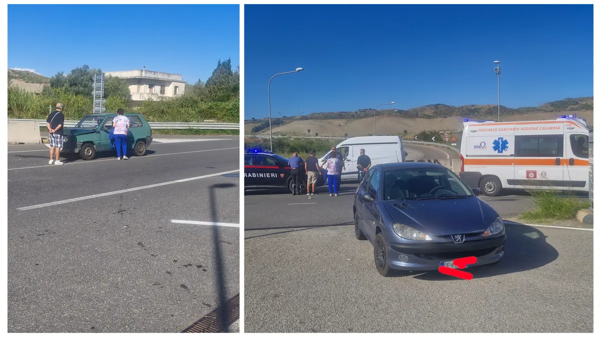 Catanzaro incidente sulla SP16 direzione SS106: tamponamento tra due auto, un ferito lieve