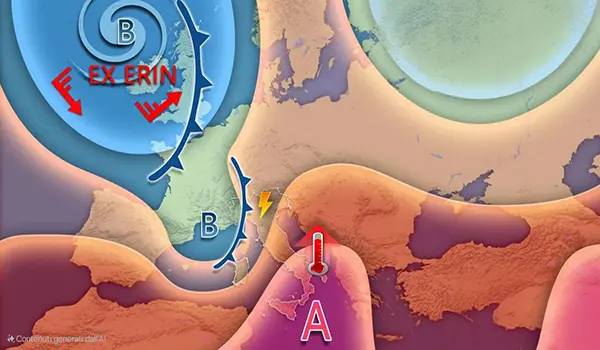 Avviso meteo: forte perturbazione in arrivo sull’Italia con nubifragi, grandine e calo delle temperature