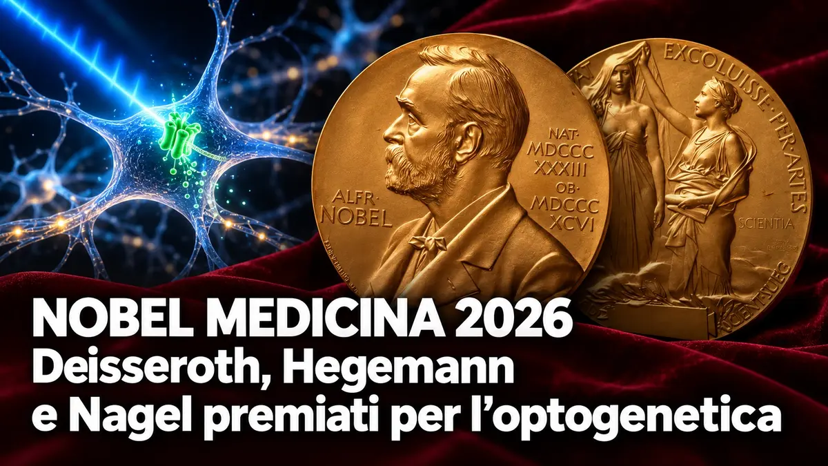 Nobel Medicina 2026 a Deisseroth Hegemann e Nagel per l'optogenetica