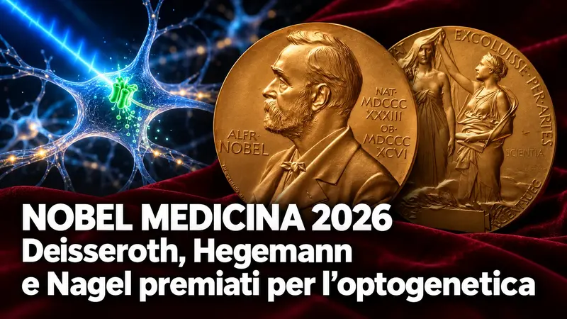Nobel Medicina 2026 a Deisseroth Hegemann e Nagel per l'optogenetica