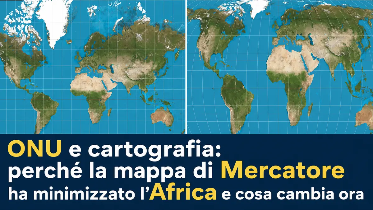 ONU e cartografia: perché la mappa di Mercatore ha minimizzato l'Africa e cosa cambia ora
