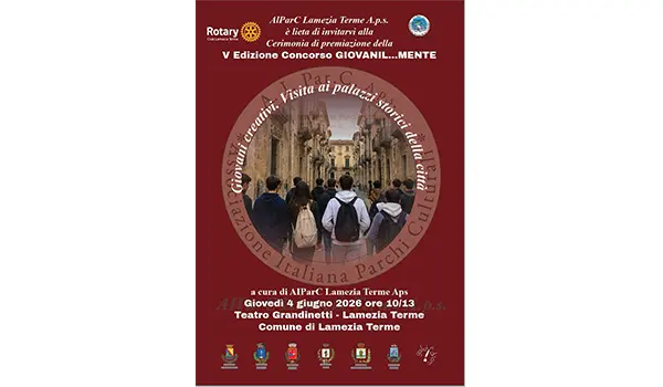 Conto alla rovescia per la cerimonia di premiazione della quinta edizione di Giovanil...Mente di AIParC Lamezia Terme