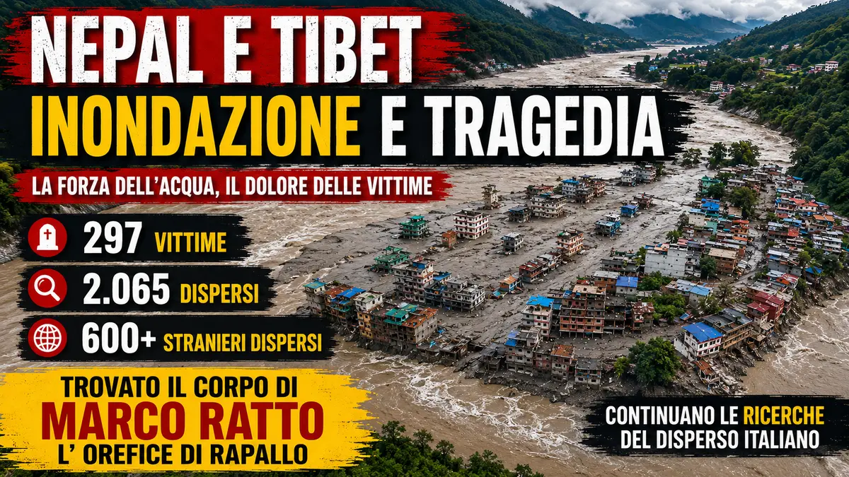 Inondazioni. Nepal e Tibet: trovato il corpo di Marco Ratto, l'orefice partito da Rapallo