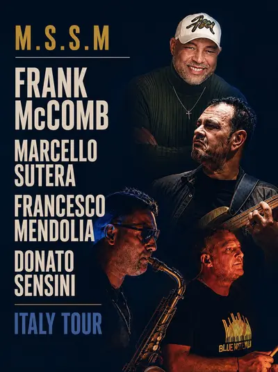 Italy Tour 2026 M.S.S.M. feat. Frank McComb: giovedì 5 novembre allo Spazio Webo di Pesaro