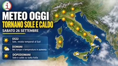 Meteo Italia, sei giorni di sole e temperature fino a 30 gradi