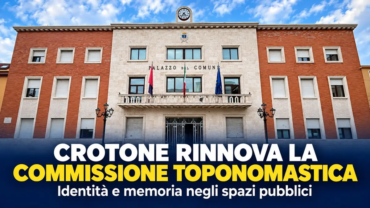 Crotone rinnova la Commissione Toponomastica per valorizzare la memoria della città