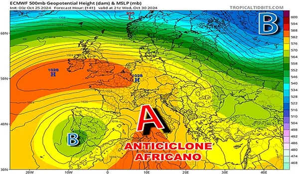 Weekend di maltempo al Centro-Nord: forti piogge in arrivo, poi svolta anticiclonica per Halloween