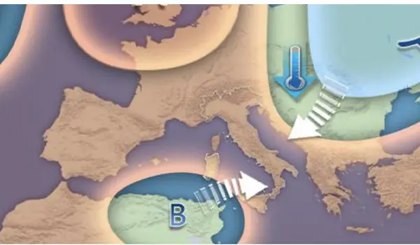 Previsioni meteo: la DANA “Alice” sfiora l’Italia, weekend tra sole e piogge isolate