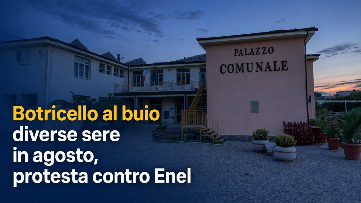 Botricello al buio diverse sere in agosto, protesta contro Enel