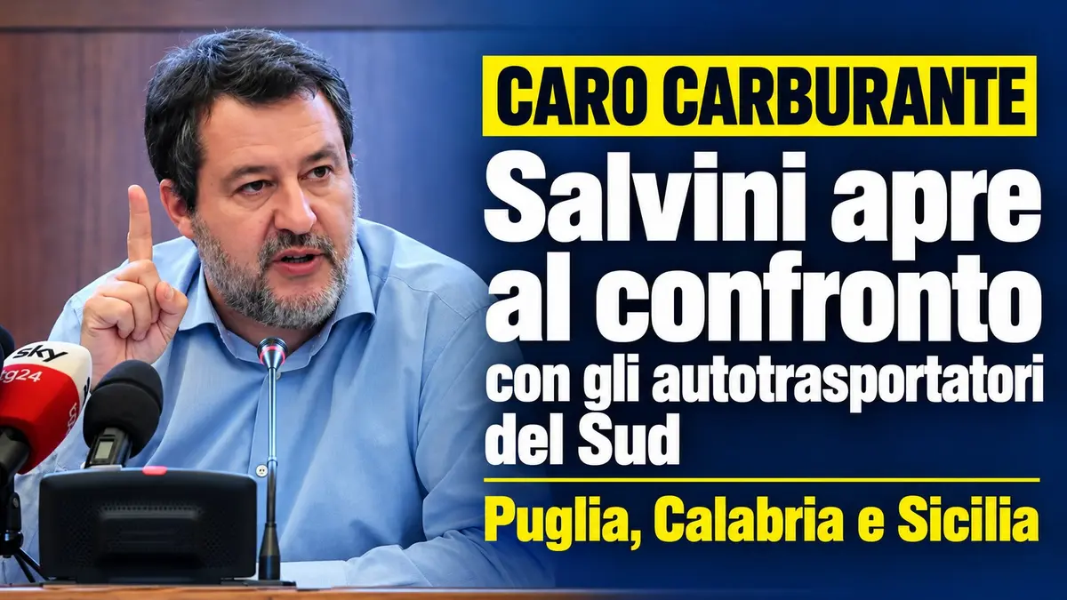 Caro carburante e protesta dei tir Salvini apre a un confronto con gli autotrasportatori del Sud