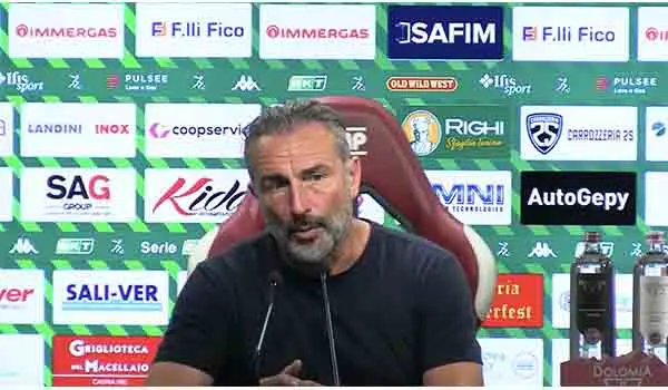 Reggiana-Catanzaro 2-2, le parole di mister Dionigi. Video