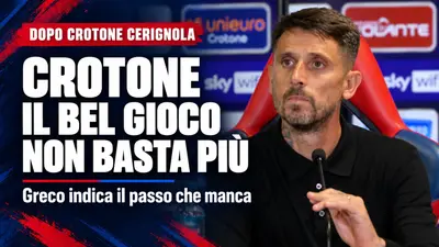 Crotone-Cerignola 2-3 il bel gioco non basta più e Greco indica il passo che manca
