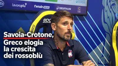 Savoia Crotone Mister Greco elogia la crescita dei rossoblù dopo il pareggio