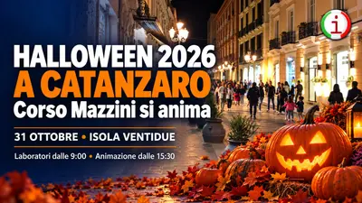Halloween 2026 a Catanzaro tra zucche e animazione su Corso Mazzini
