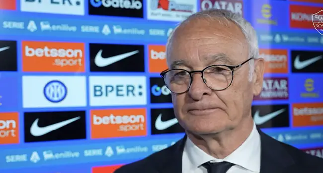 Ranieri esulta dopo Inter-Roma 0-1: "Vittoria storica, dedicata ai tifosi