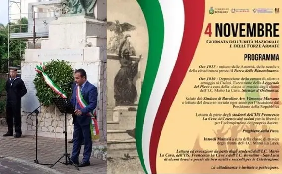 Bovalino-4 Novembre: “Festa delle FF.AA. e dell’Unità d’Italia”, nel ricordo dei Caduti di tutte le Guerre.