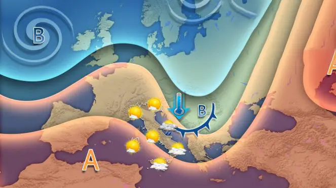 Previsioni meteo: settimana di variazioni climatiche con piogge e allerta vento al Sud