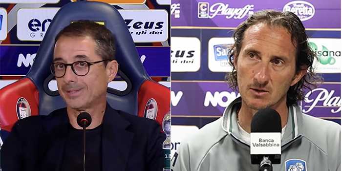 Crotone-Feralpisalò 3-1: Mister Longo esalta il gruppo, Mister Diana crede nella rimonta ribaltarla (Video)