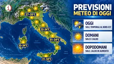 Meteo Italia, caldo intenso fino a martedì poi svolta con piogge e temperature in calo