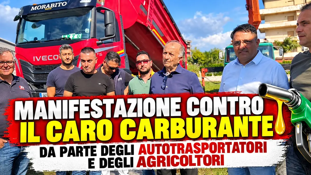 Bovalino: caro carburante. Protesta degli agricoltori e autotrasportatori che chiedono risposte.