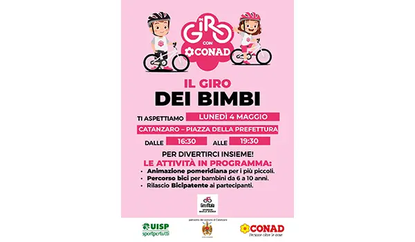 Catanzaro, Il Giro dei Bimbi anima il centro storico tra sport educazione e divertimento per famiglie