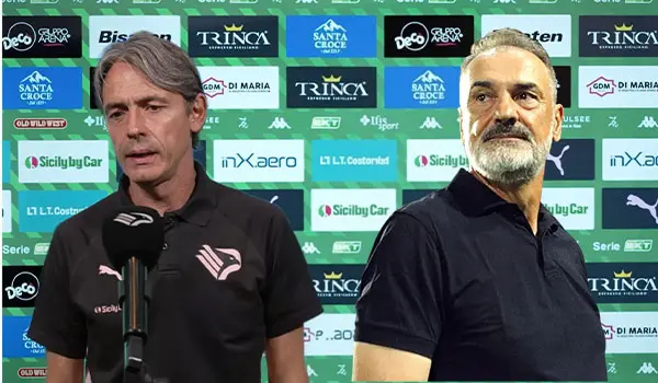 Inzaghi esulta, Vivarini riflette: due visioni opposte dopo Palermo-Pescara 5-0. Video